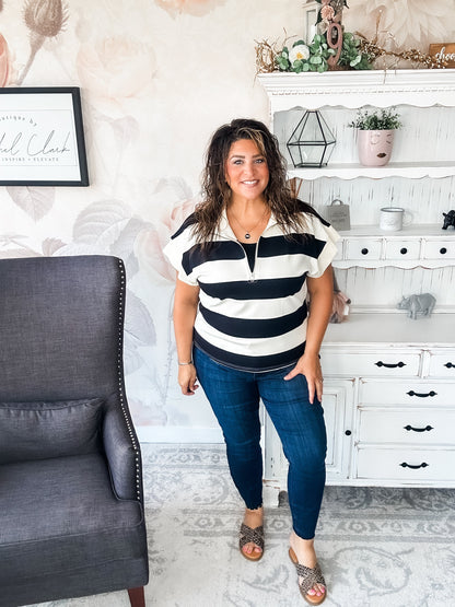 Hope Floats Quarter Zip Sweater