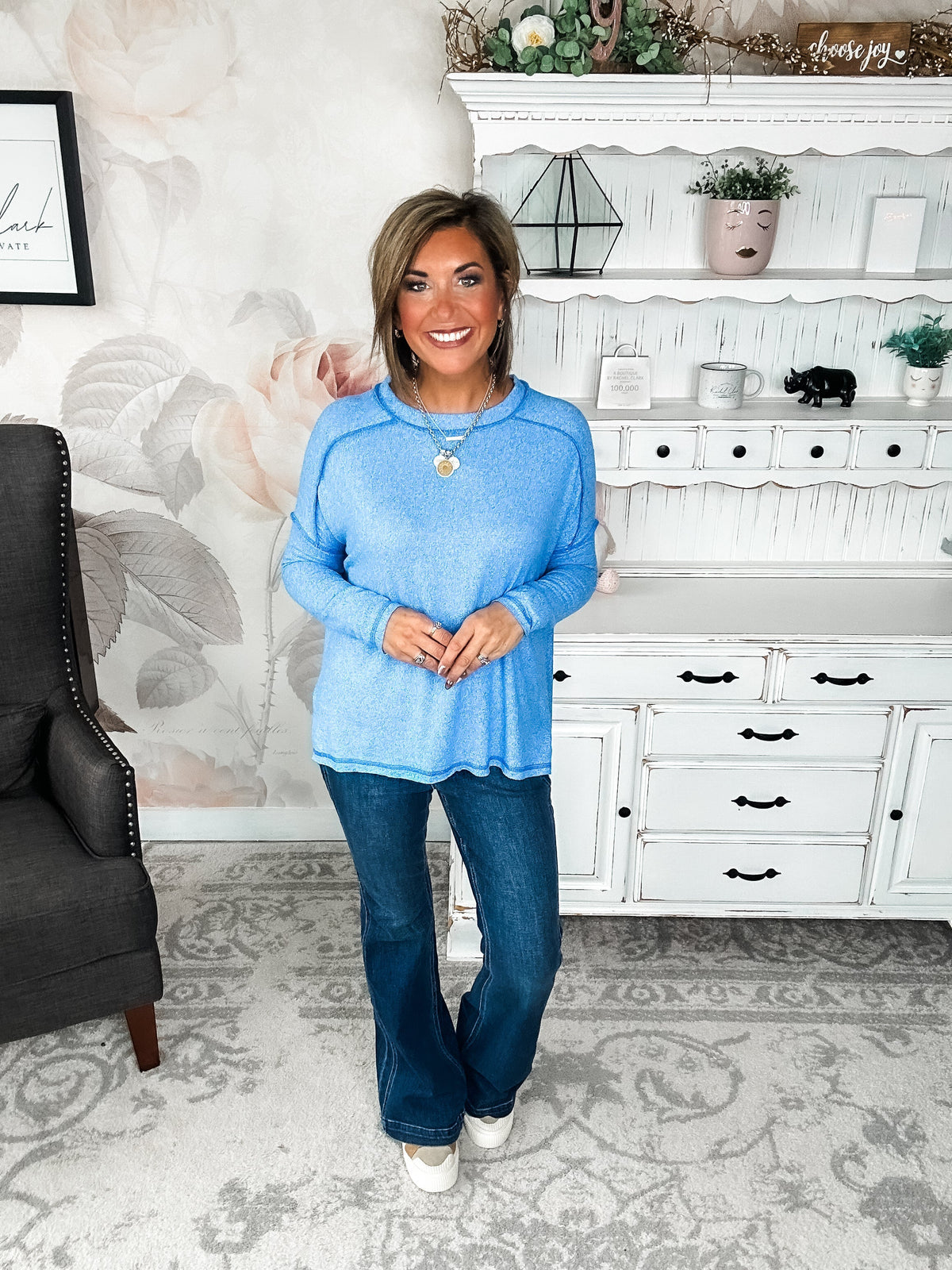 Midnight Mover Pullover - Ocean Blue