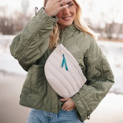 Jolie Puffer Belt Bag - Sand