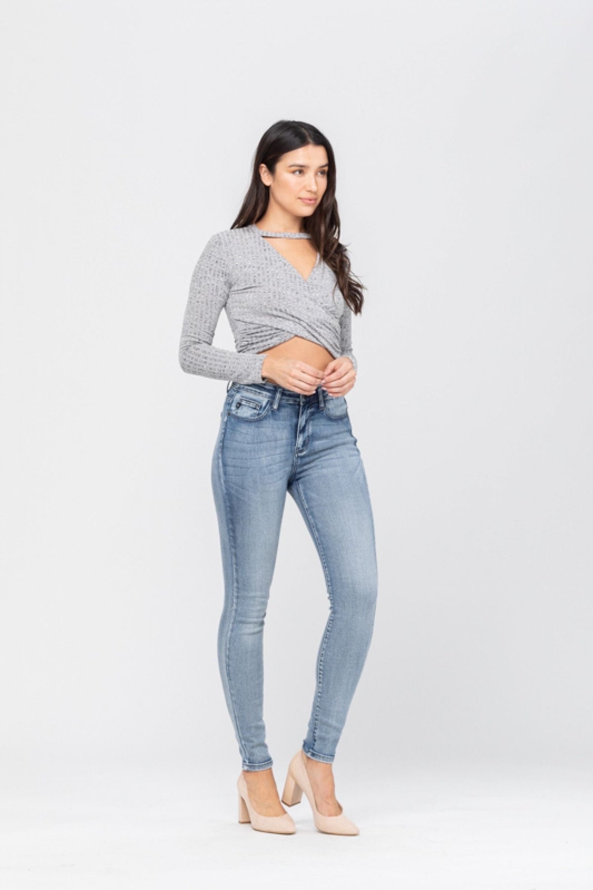 Judy Blue Heavy Hand Sand Skinny