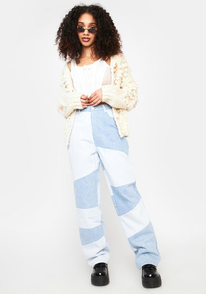 Applause Please Two Tone Denim Jeans
